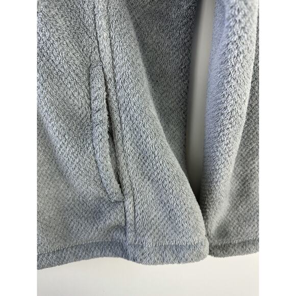 Patagonia Re-Tool Fleece 1/4 Snap-T Pullover Gray Aurea Pink Trim Women's Medium - Picture 5 of 12